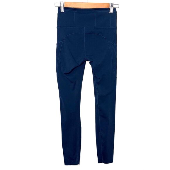 Lululemon Fast & Free 7/8 Tight II Nulux 25" Non Reflective - Navy 4 - Picture 7 of 10
